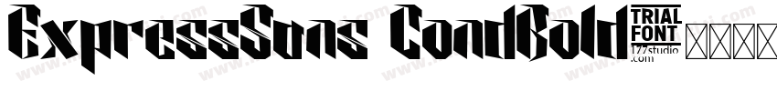 ExpressSans CondBold字体转换